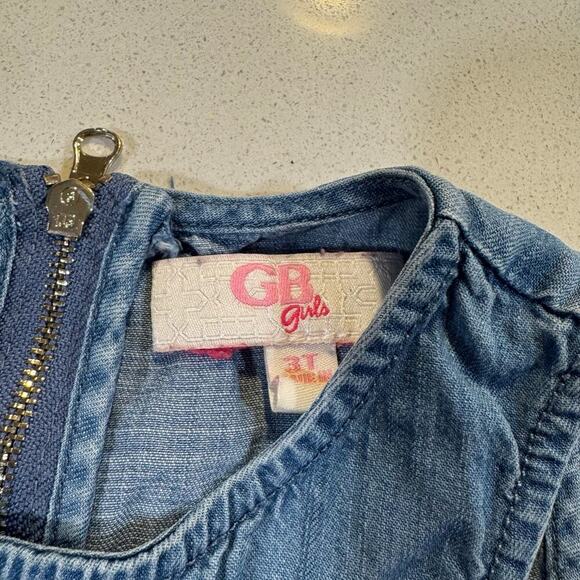 GB Girls Toddler Girl 3T Denim Dress - Picture 5 of 5